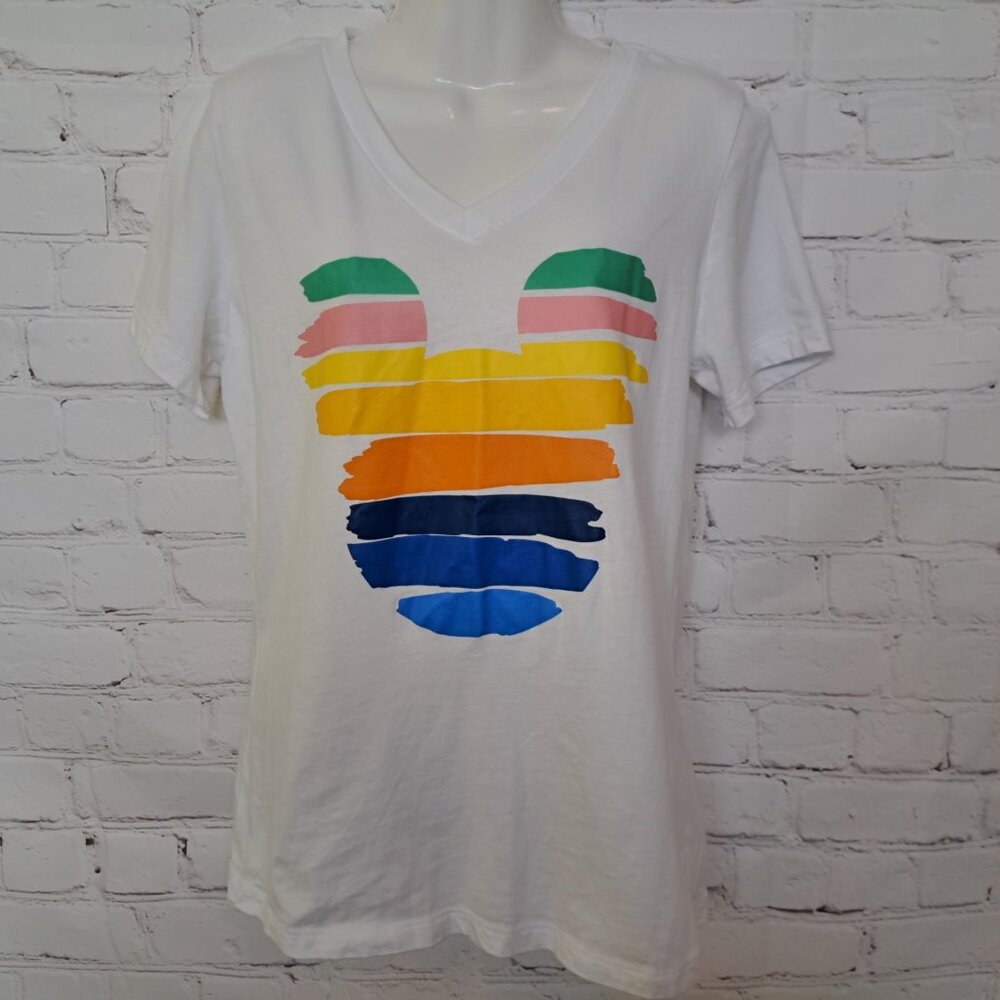 100% Cotton Mouse Graphic Short Sleeve Top Size Small